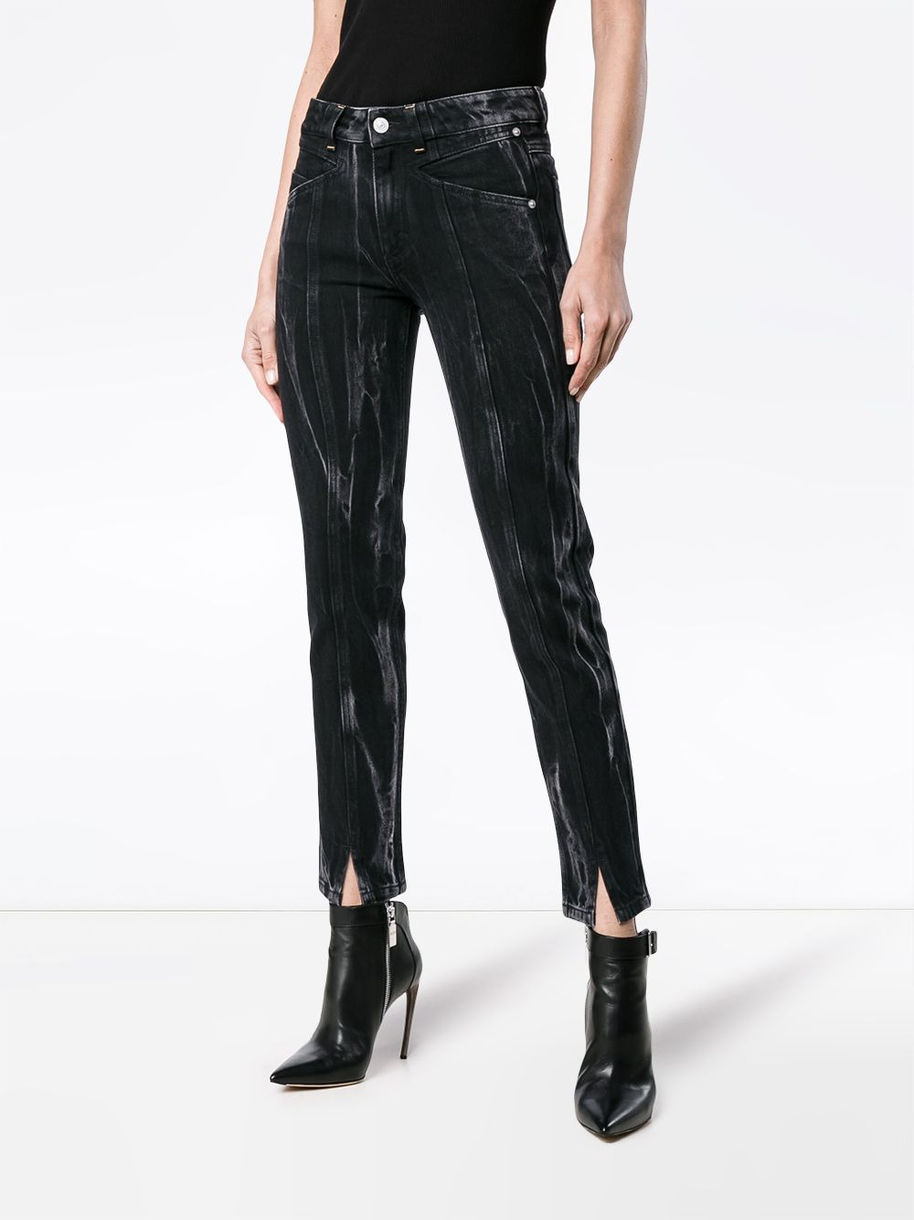 marble slim fit jeans - 3