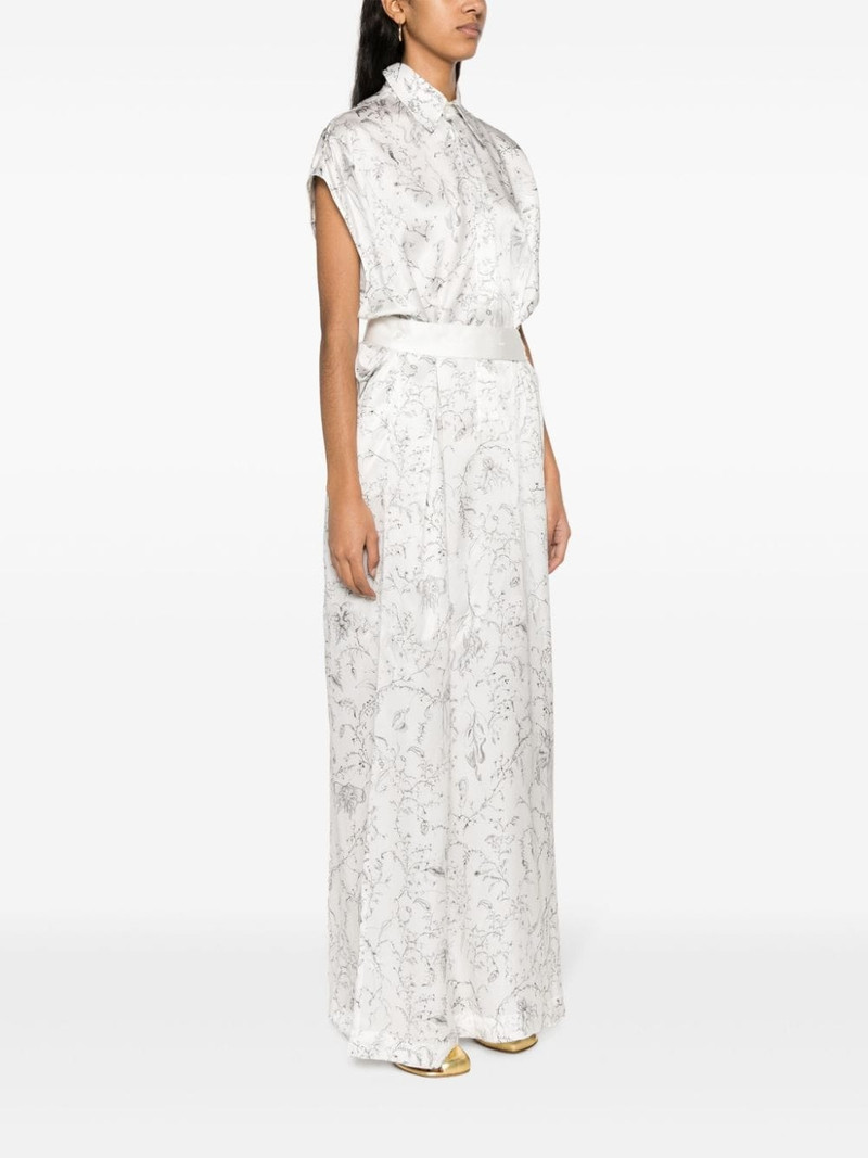 graphic-print silk shirtdress 3
