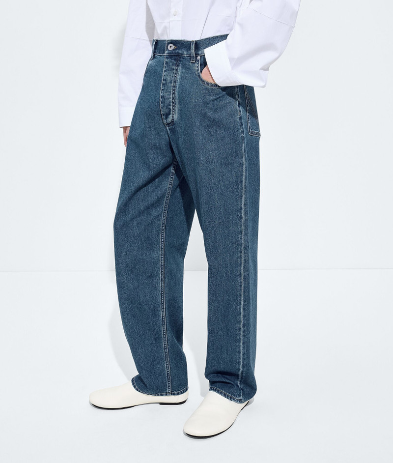 Bottega Veneta Atlantic Blue Wide Leg Jeans outlook