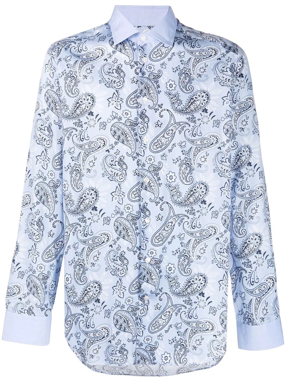 paisley-print long-sleeve shirt - 1