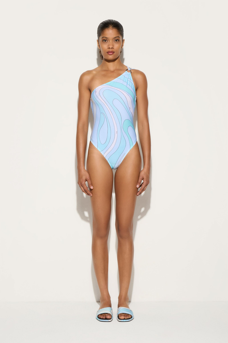 PUCCI MARMO PRINT ASYMMETRICAL SWIMSUIT outlook