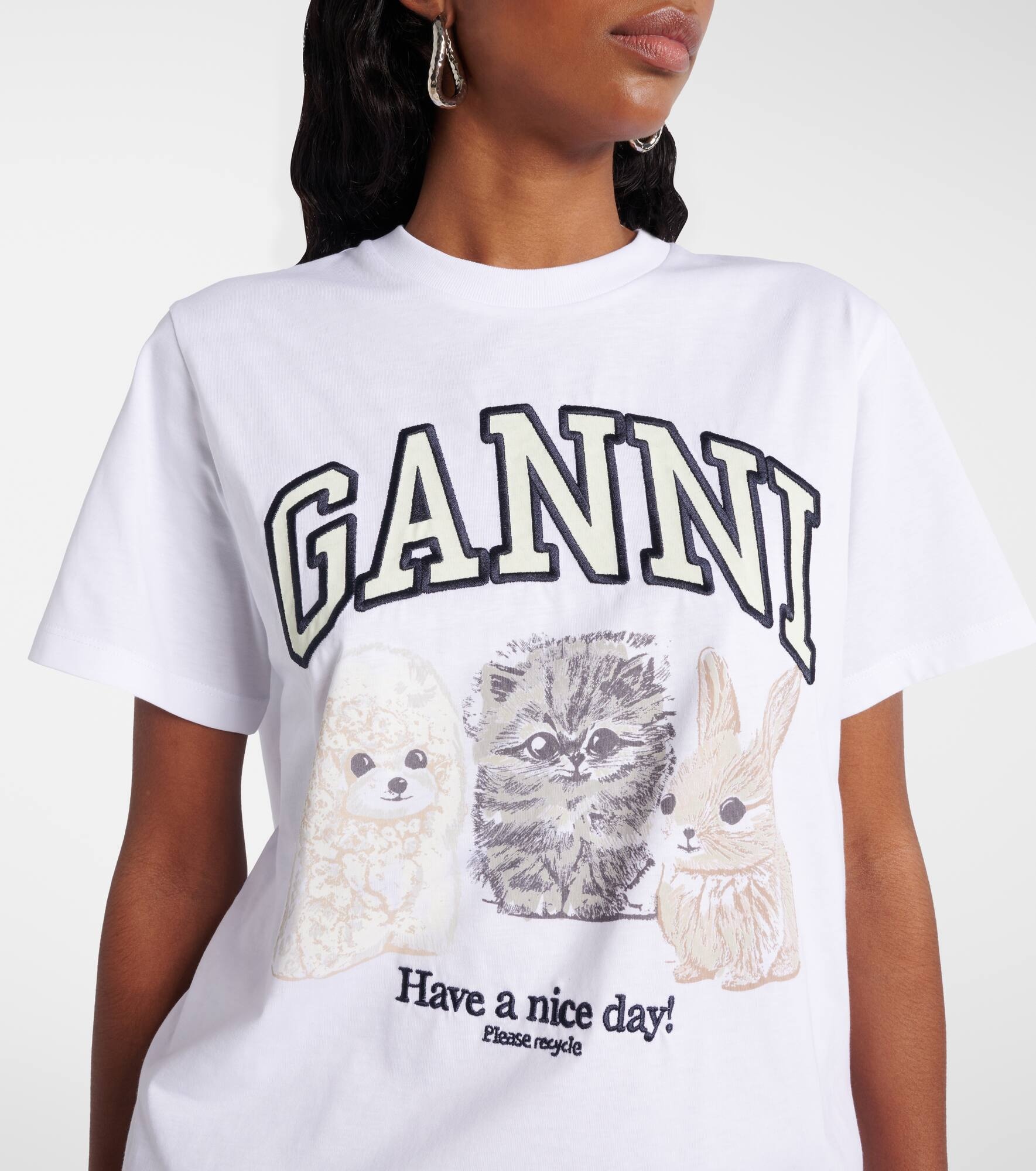 Printed cotton jersey T-shirt - 4