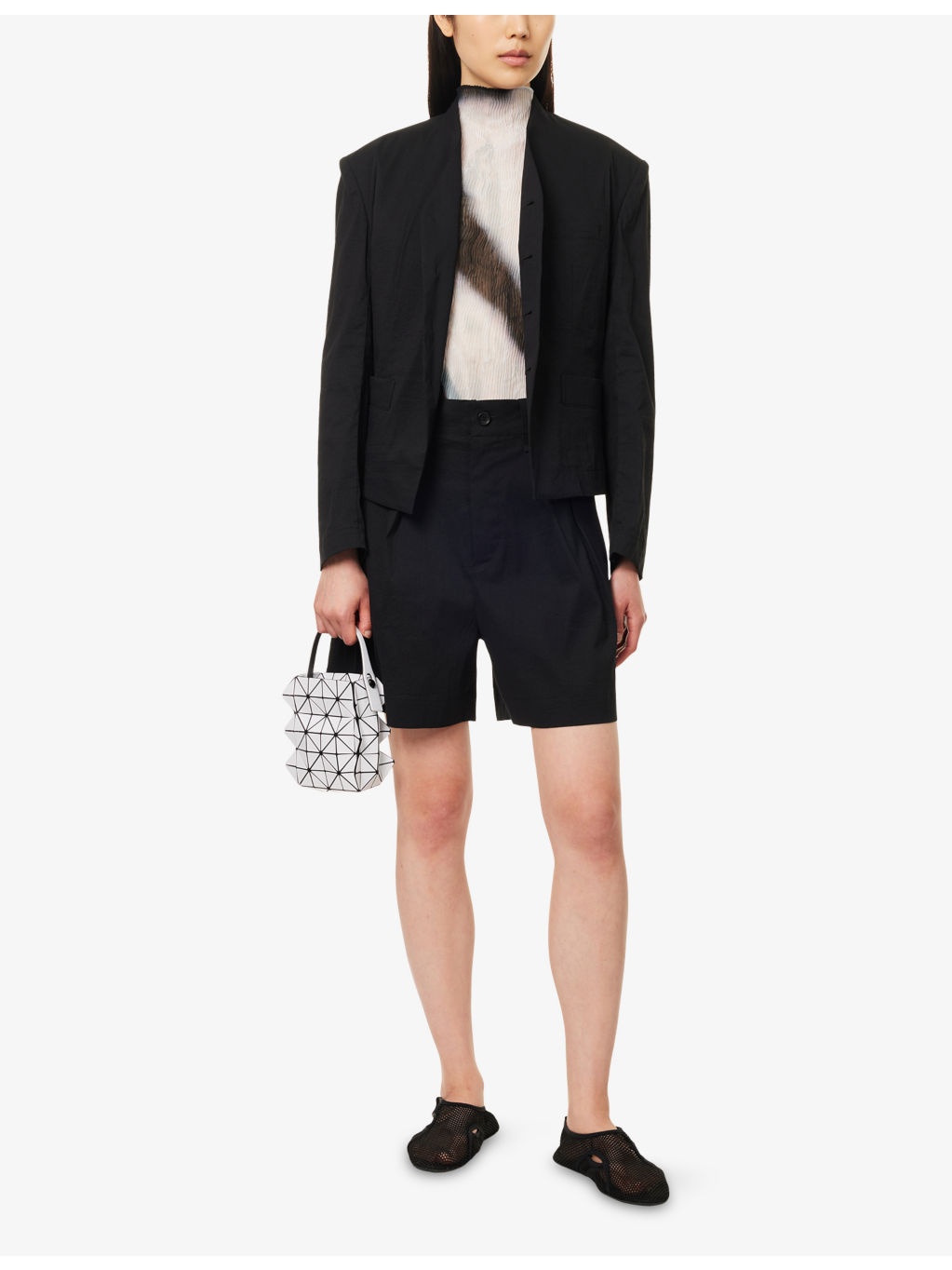 Washi Ensemble V-Neck Woven Jacket - 2
