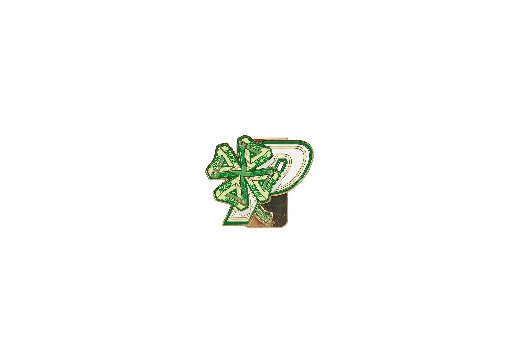STRIKE IT LUCKY MONEY CLIP GOLD / GREEN / WHITE - 1