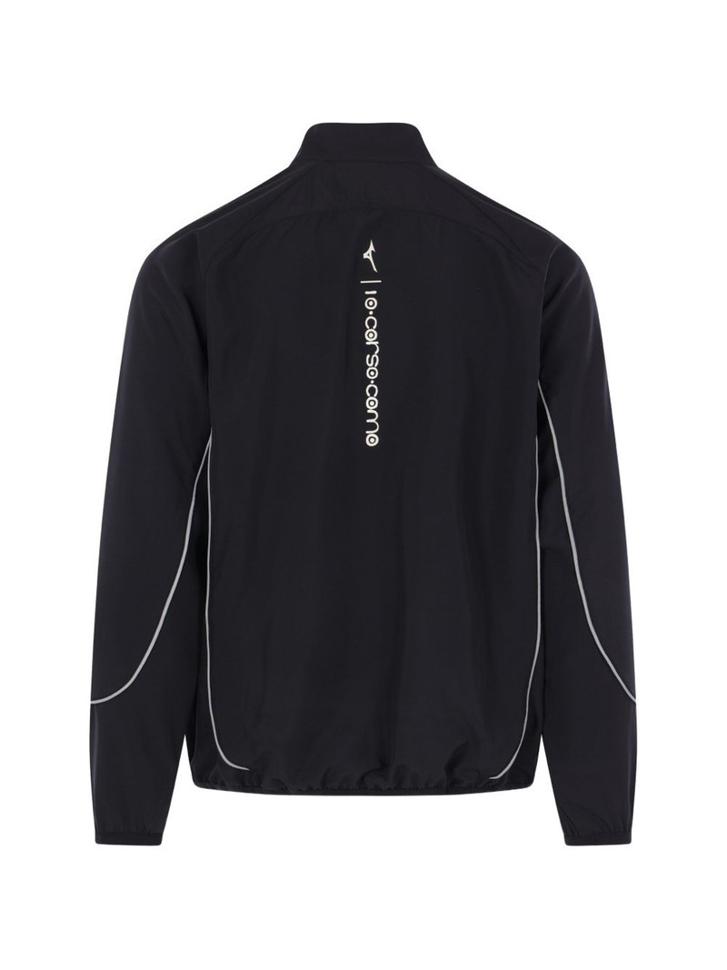 Mizuno reflective piping zip track jacket outlook