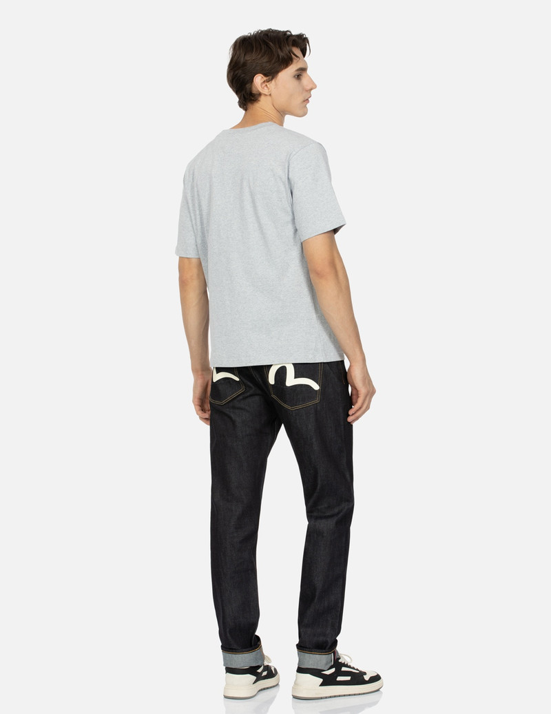 SEAGULL PRINT CARROT FIT DENIM JEANS #2027 2