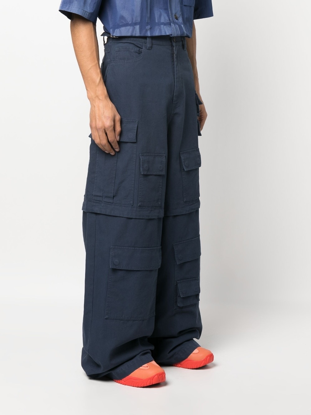 multiple-pocket cargo trousers - 3