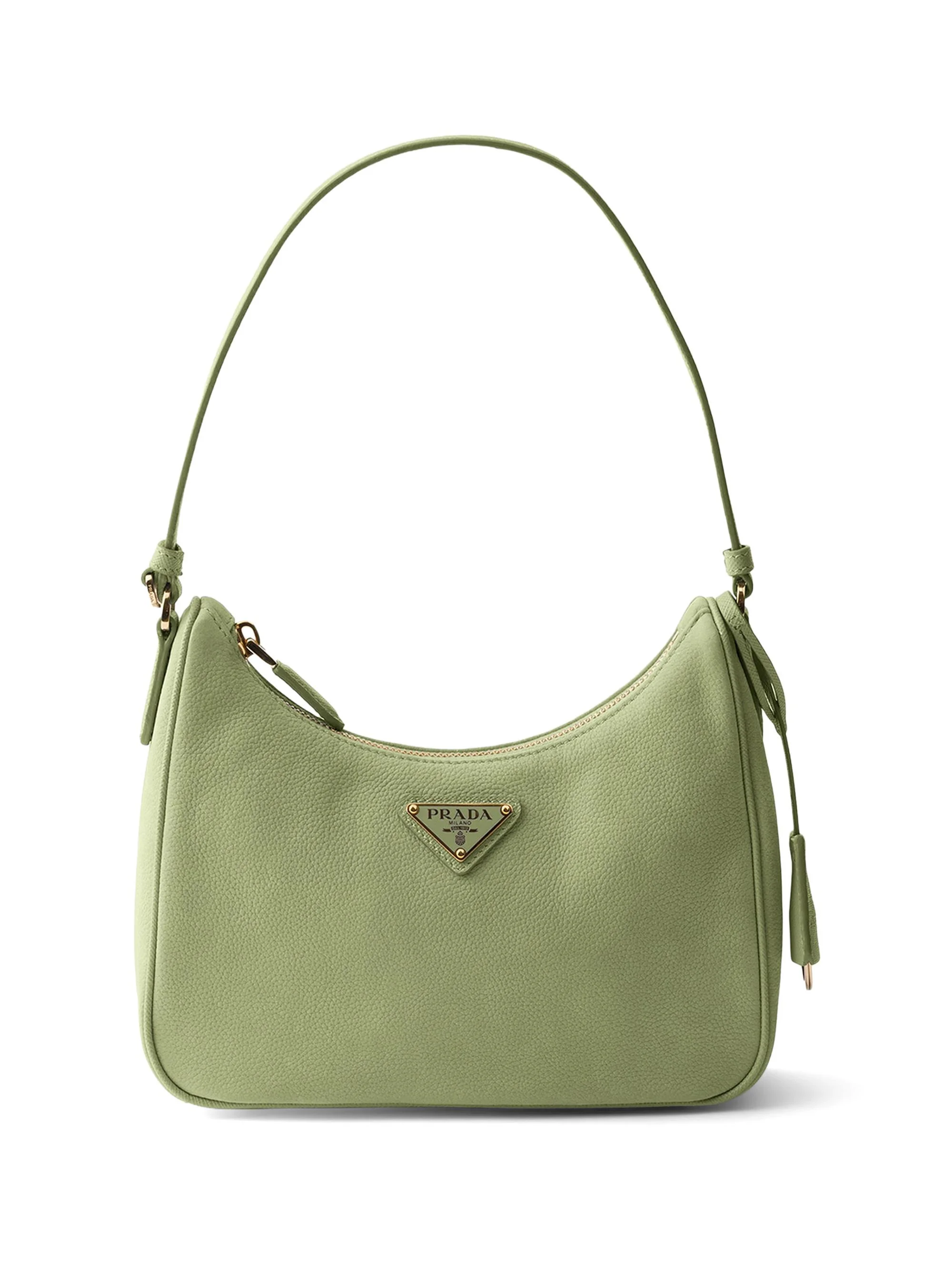 Women's Re-Edition 2005 Nubuck and Saffiano Leather Shoulder Bag - Green - 1