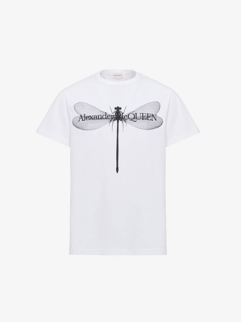 Men's Dragonfly T-shirt in White/black - 1