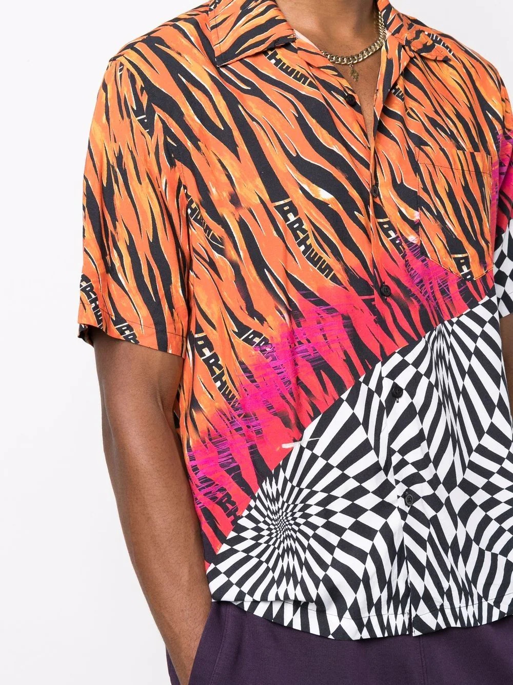 x Aries distorted check shirt - 9
