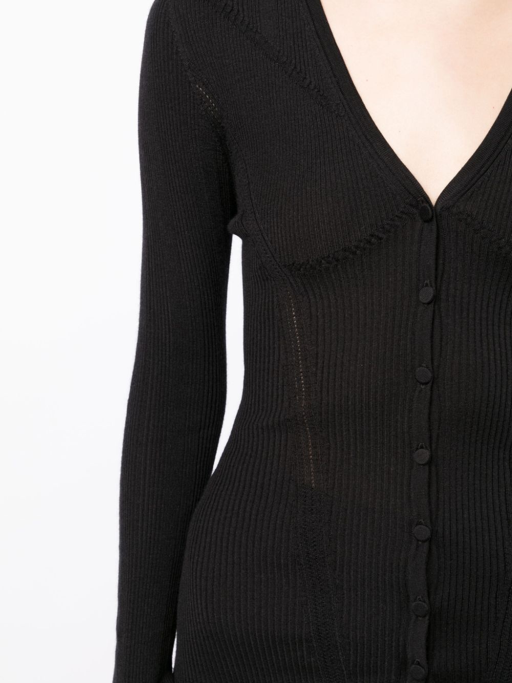 V-neck knitted top - 5
