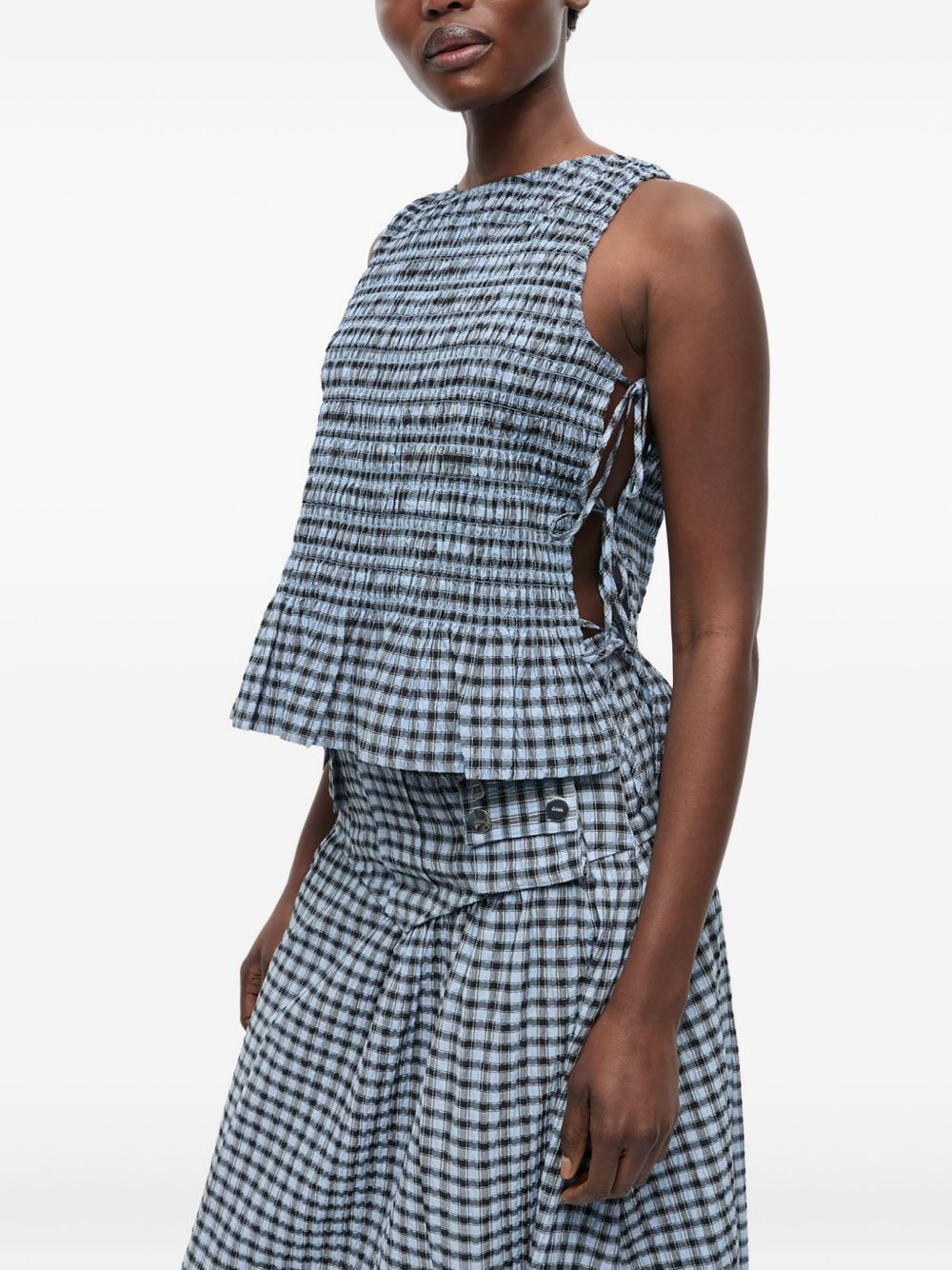 checkered top - 3