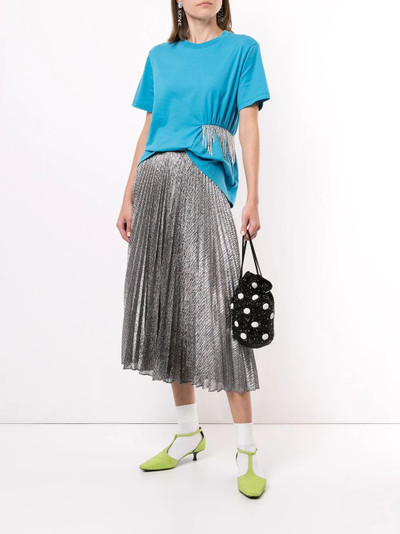 MSGM crystal-embellished T-shirt outlook