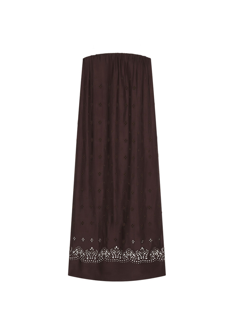 Dalia Strapless Embriodered Maxi Dress 1