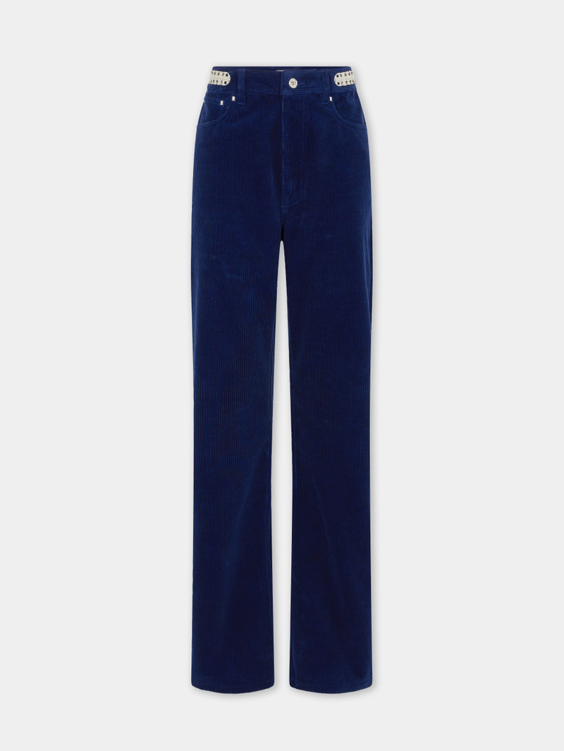 BAGGY PANTS IN VELVET WITH 1969 DISCS 1