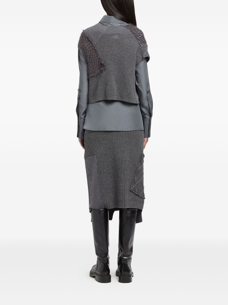 patchwork-design sweater 3
