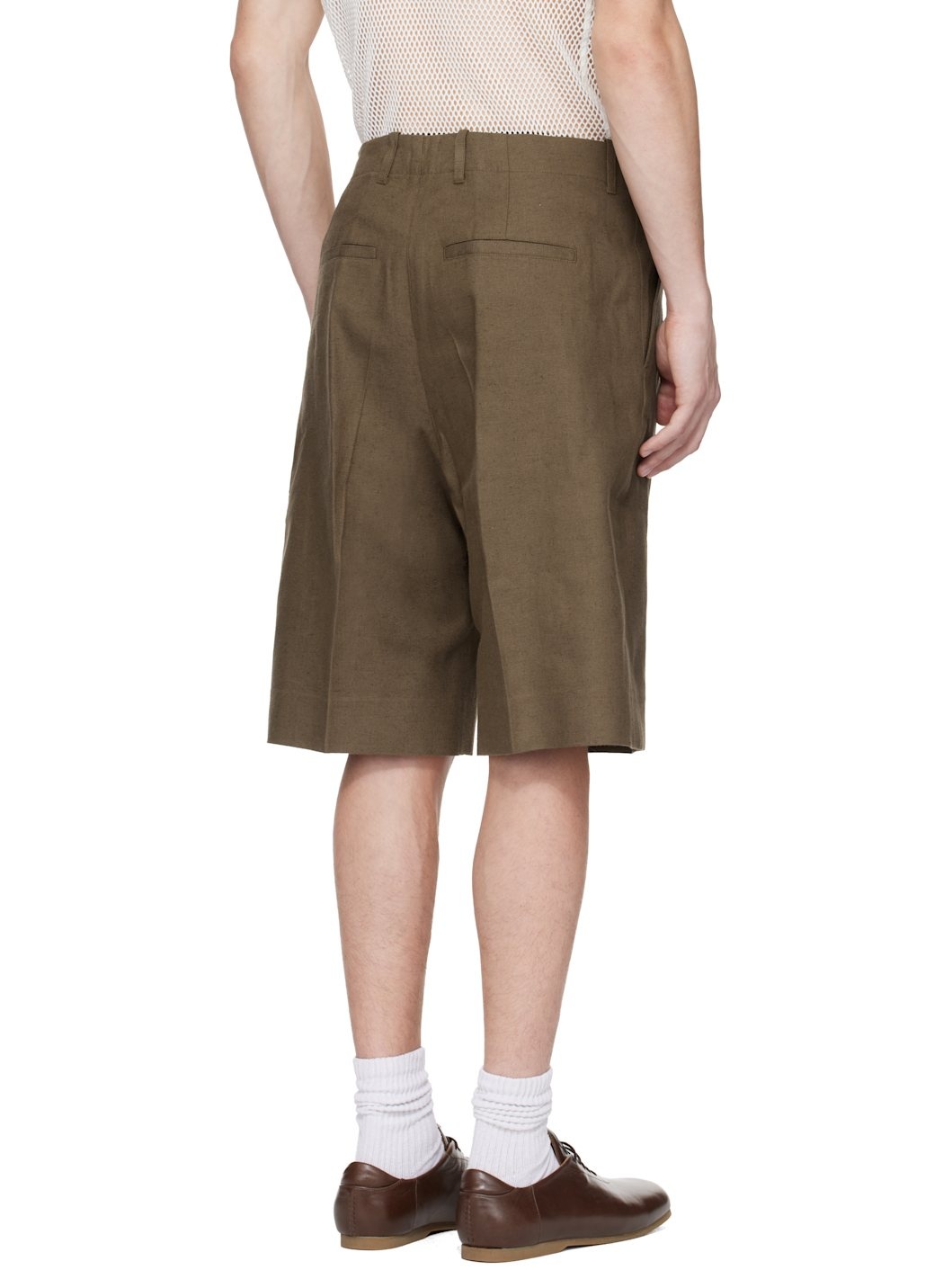 Brown Borrowed Shorts - 3