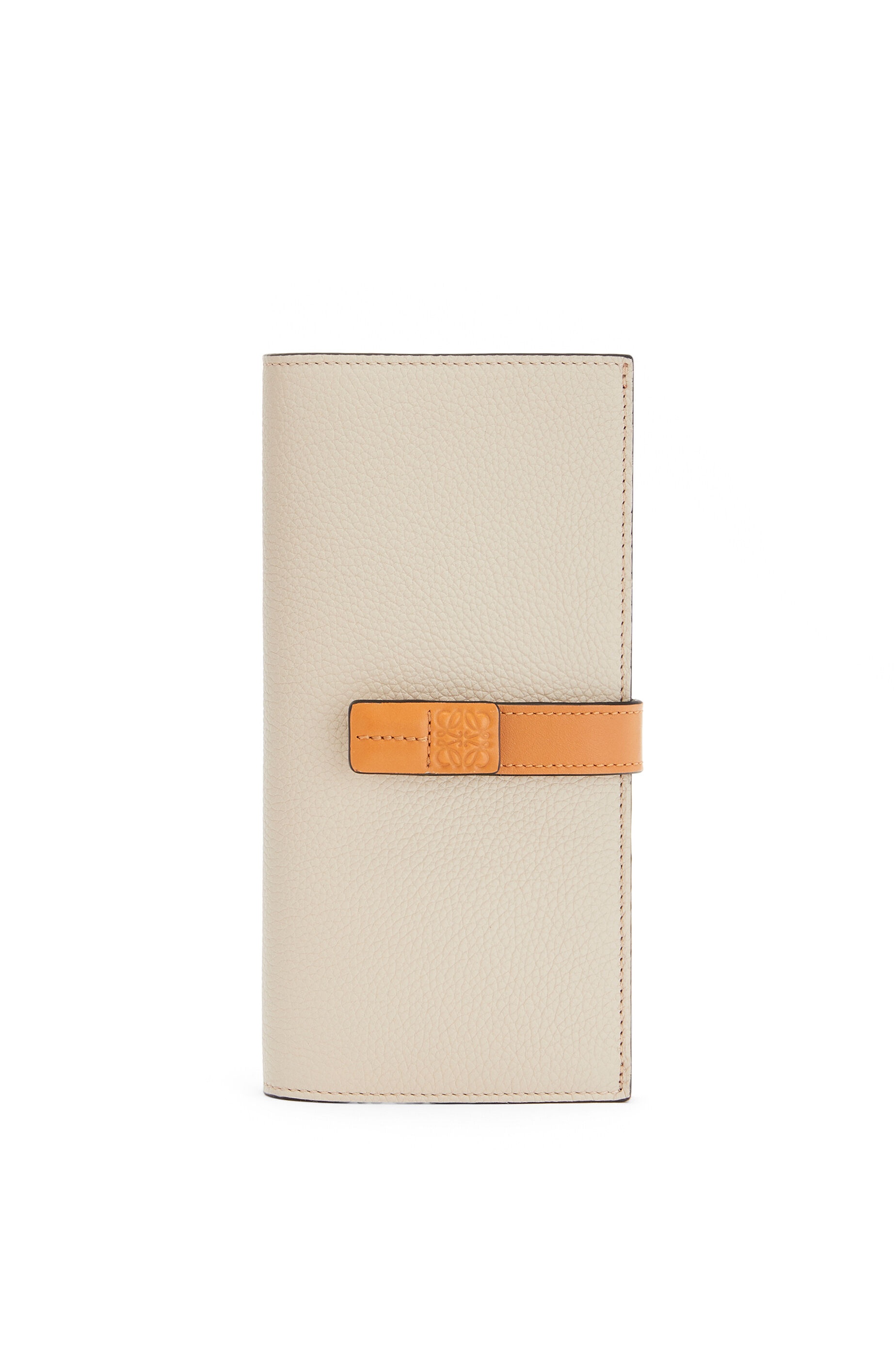 Large vertical wallet in soft grained calfskin - 1