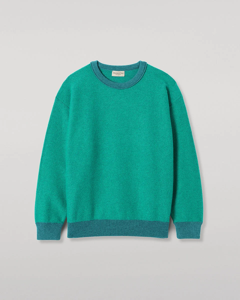 Liddell Green Cashmere Sweatshirt - 1