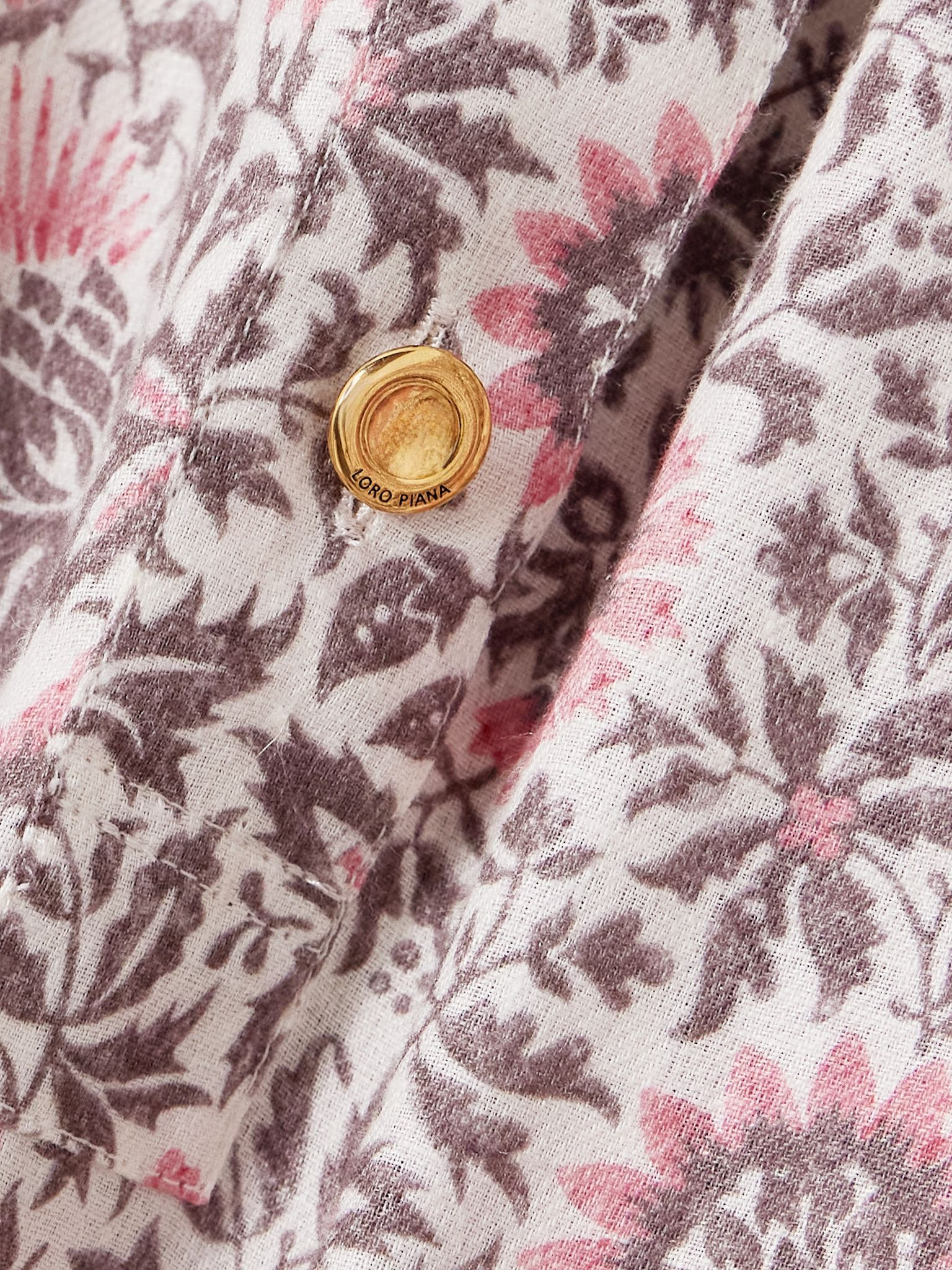 Olivia oversized printed linen shirt Multi - 5