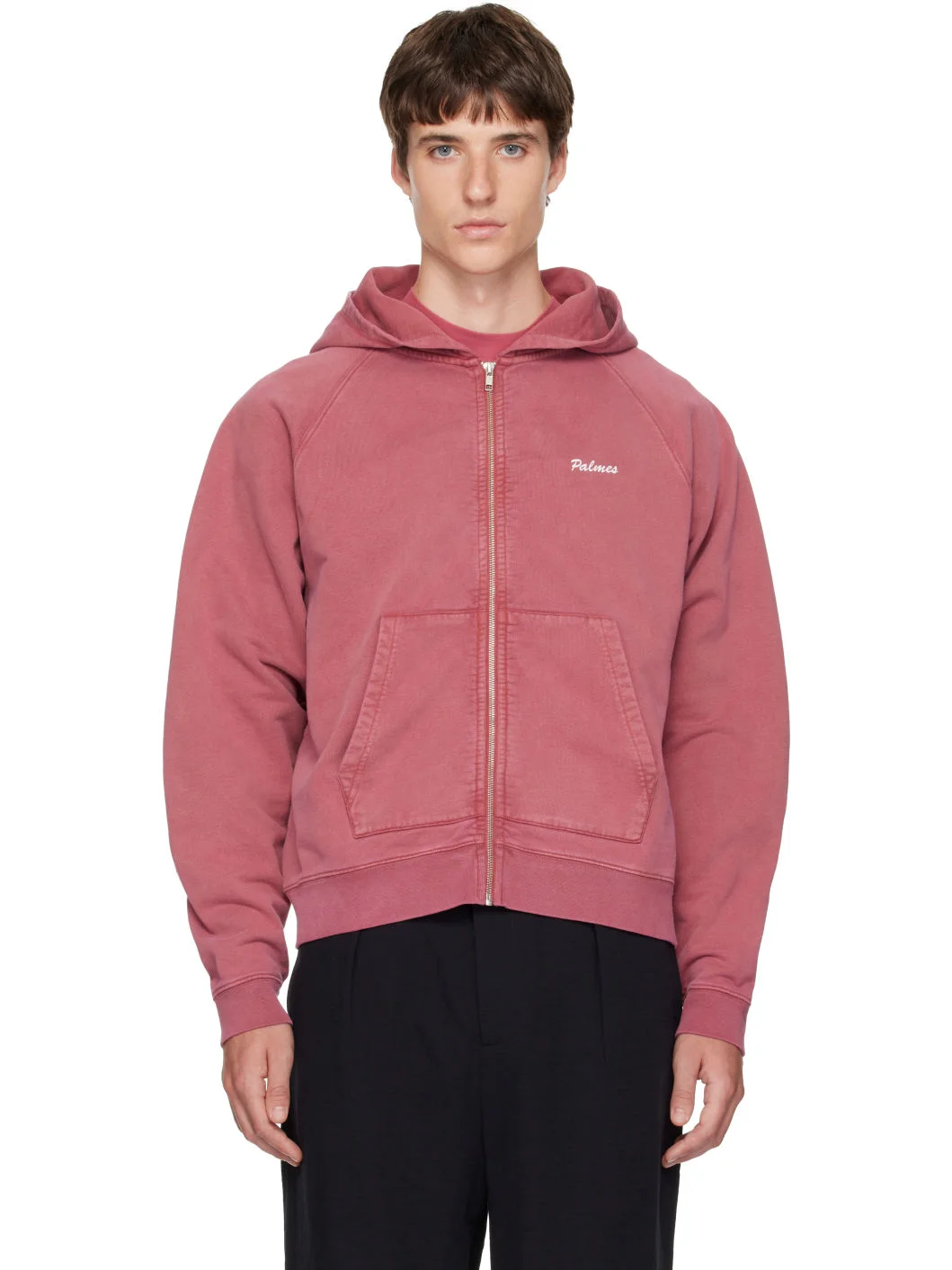 Pink Logo Zip Hoodie - 1