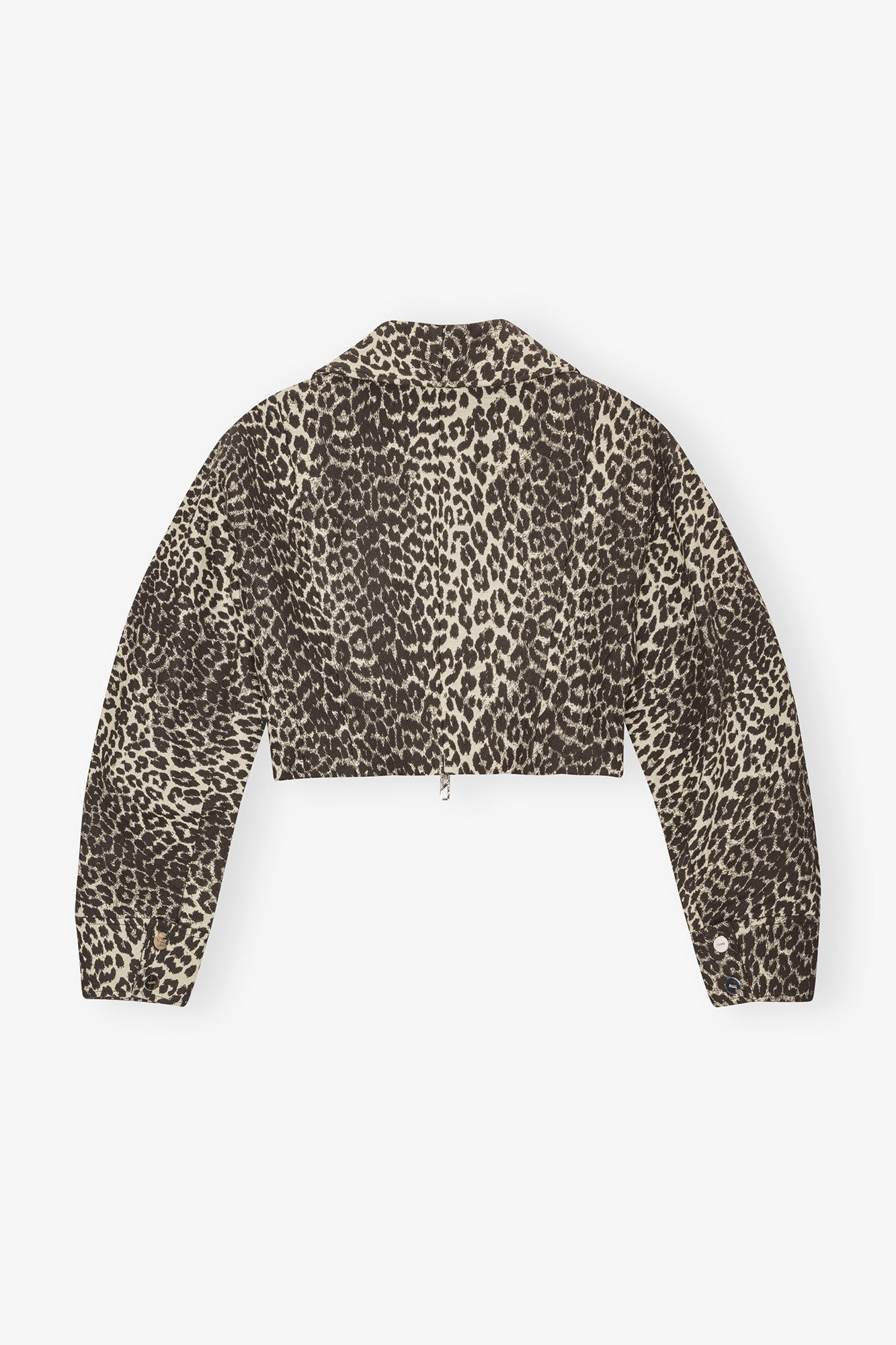 LEOPARD CURVE SLEEVE SHORT JACKET - 7