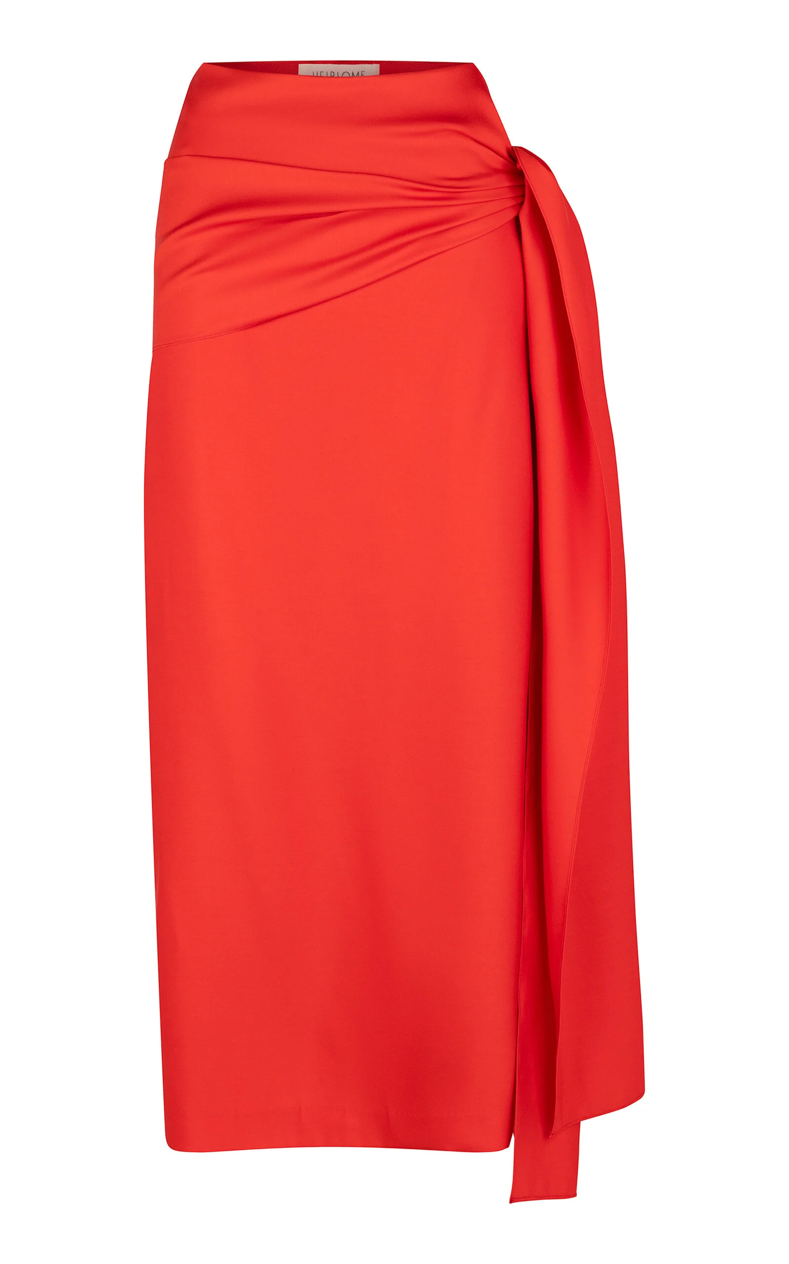 Helena Layered Silk Maxi Skirt red - 1