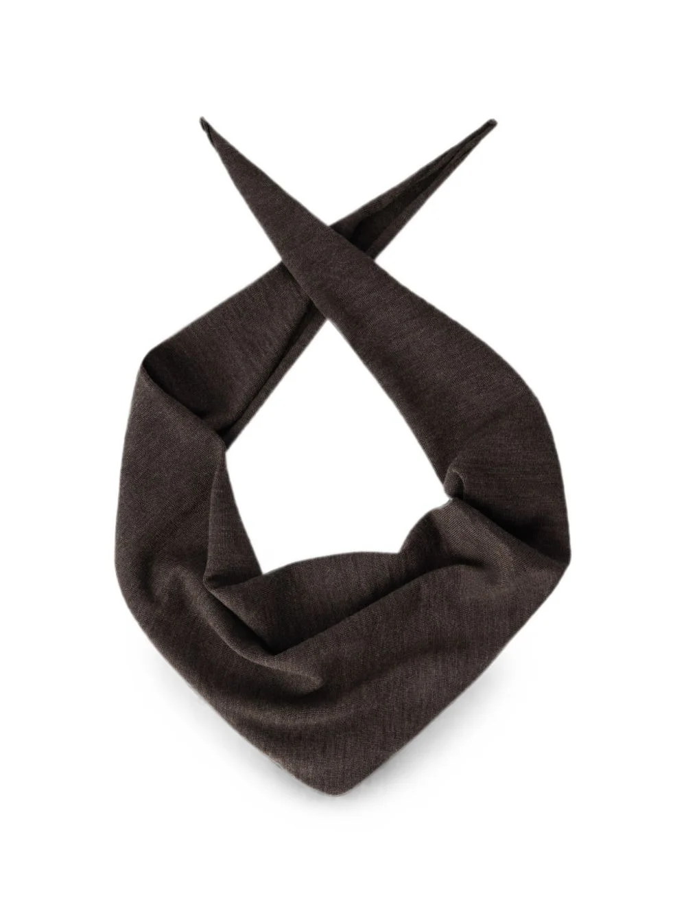 triangular scarf in fine merino wool - 1