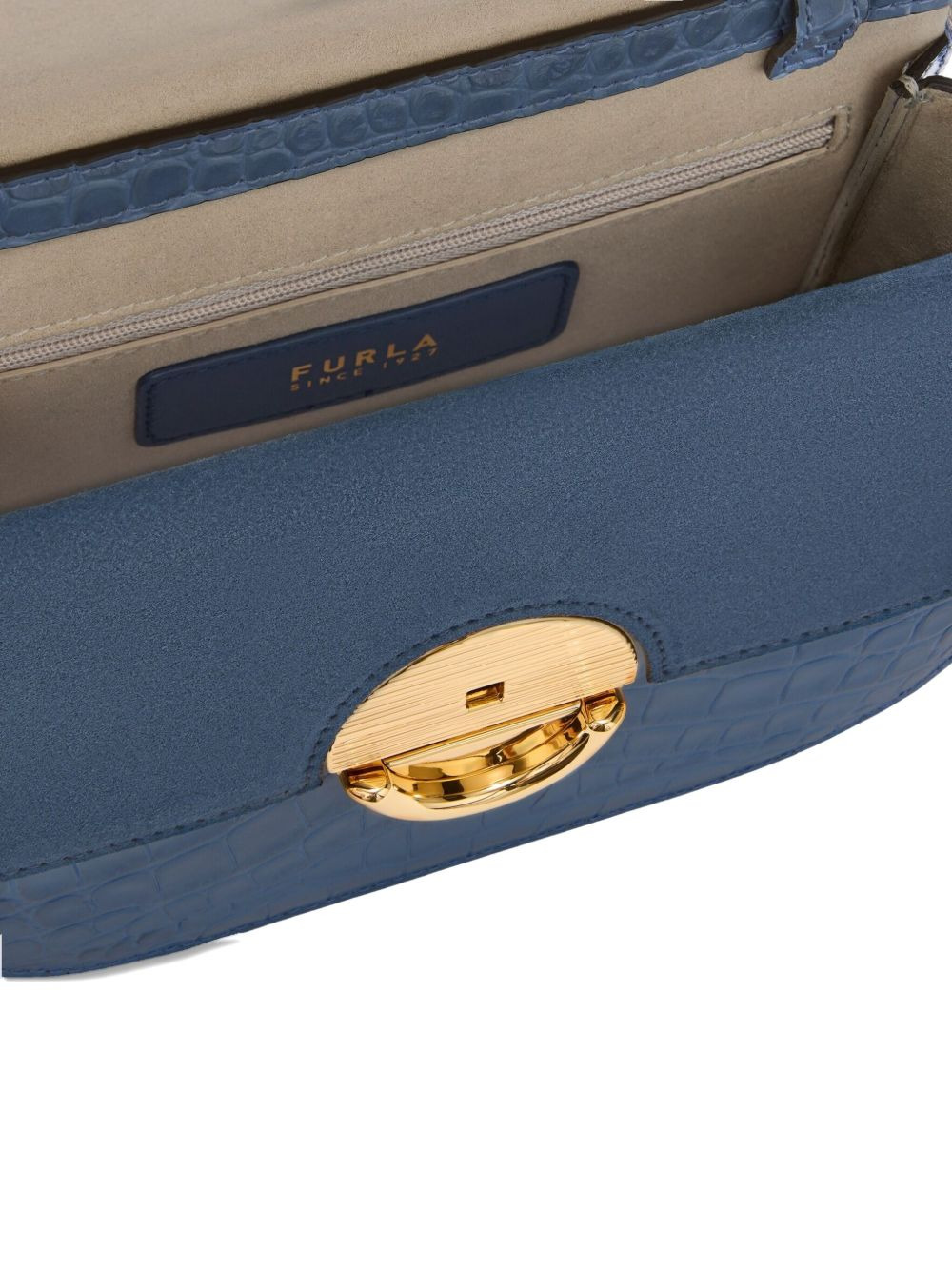 Sfera crocodile-embossed cross body bag - 5