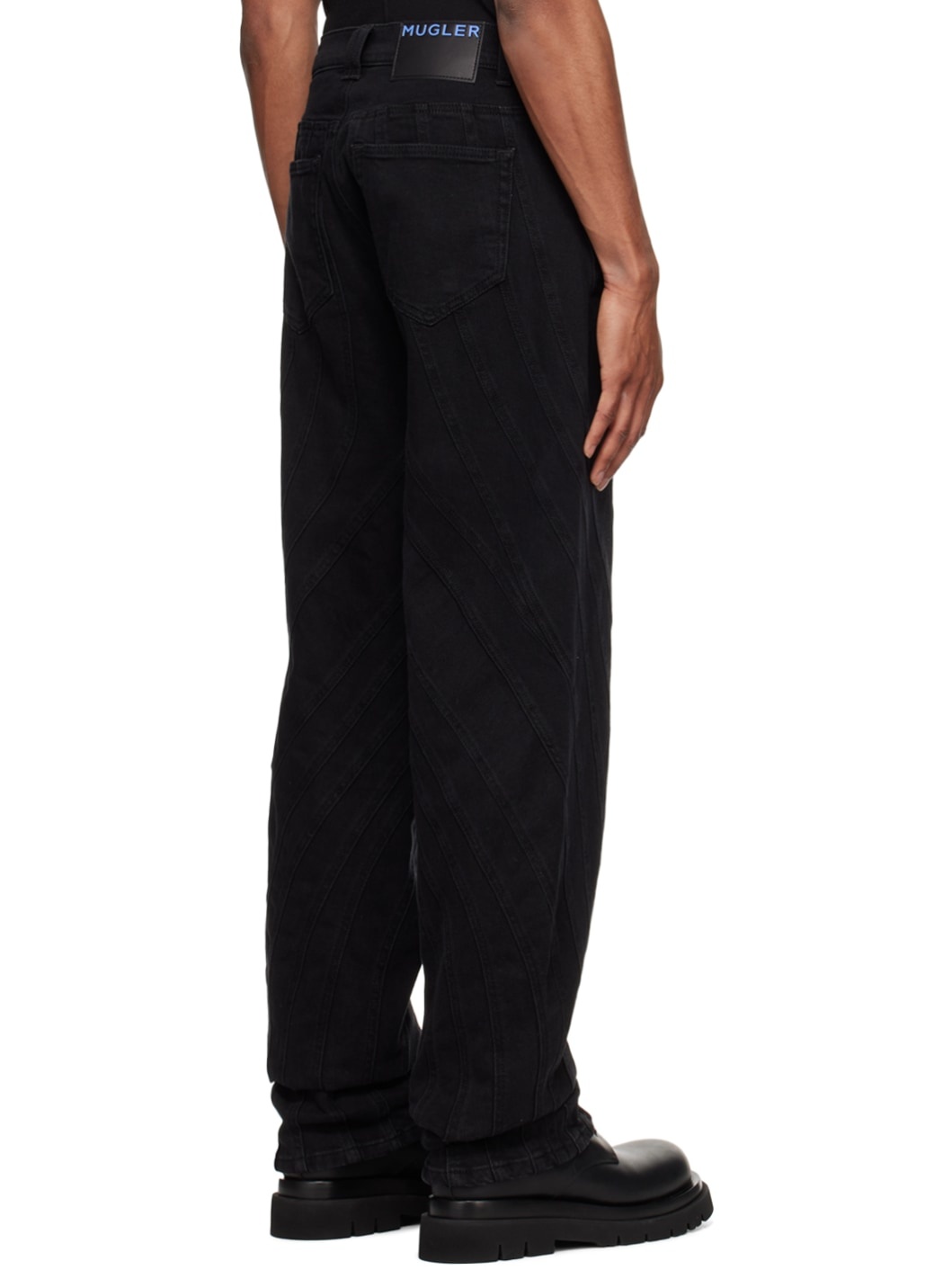 Black Spiral Jeans - 3