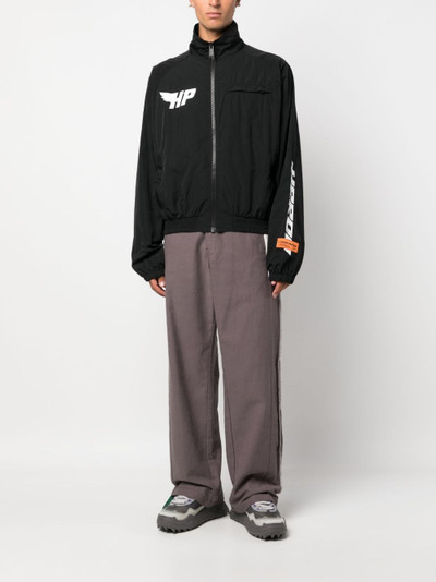 Heron Preston logo-print bomber jacket outlook