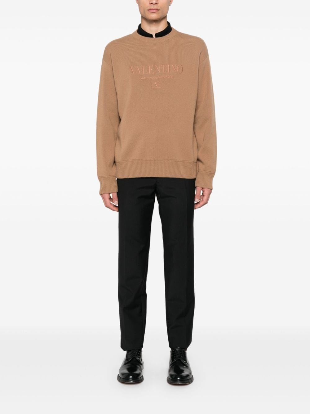 logo-embroidered sweater - 2