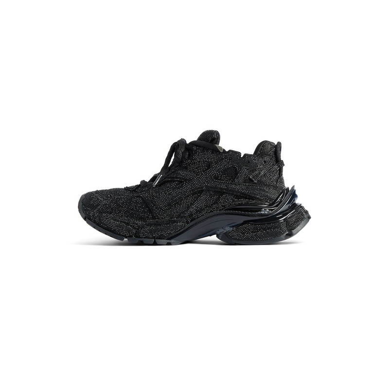 BALENCIAGA Men's Runner Sneaker With Rhinestones in Black outlook