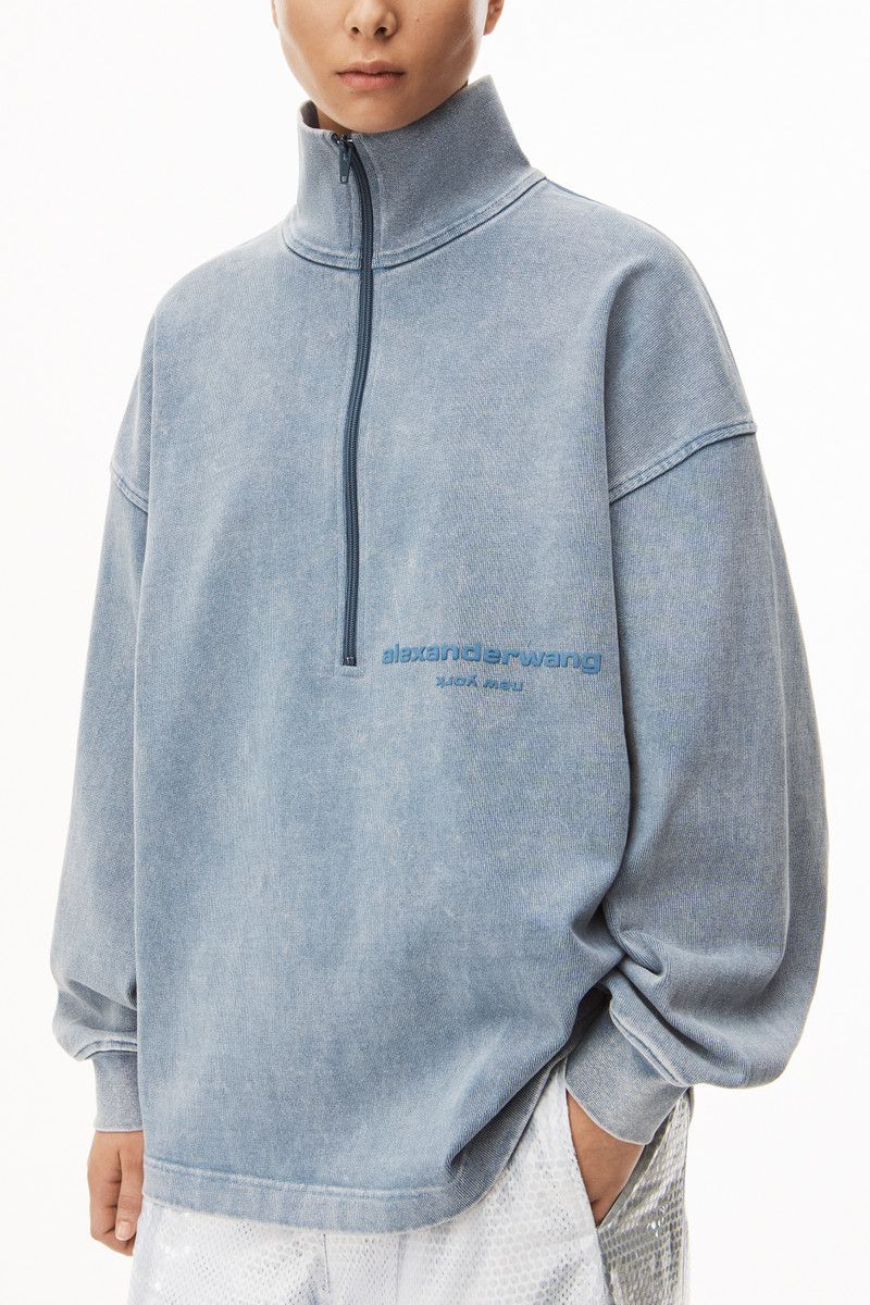 HALF ZIP SWEATSHIRT IN JAPANESE JERSEY 3