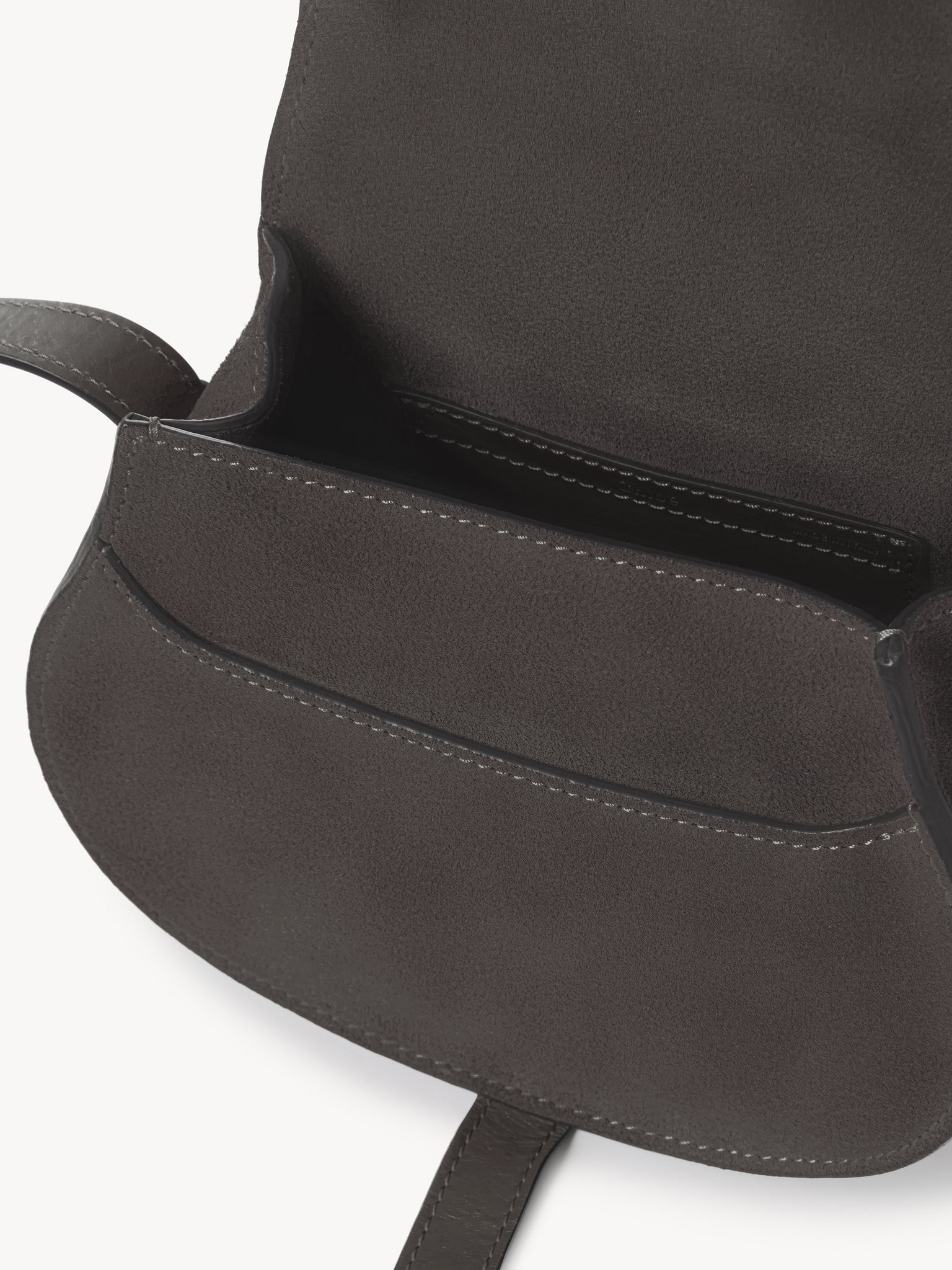 SMALL MARCIE SADDLE BAG IN SUEDE LEATHER - 4