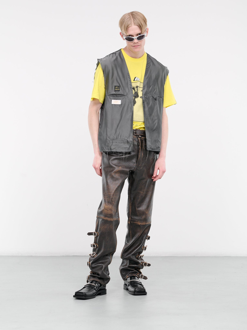 Martine Rose Leather Buckle Trousers outlook