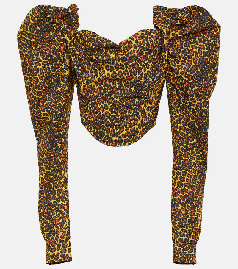 Sunday leopard-print corset top - 1