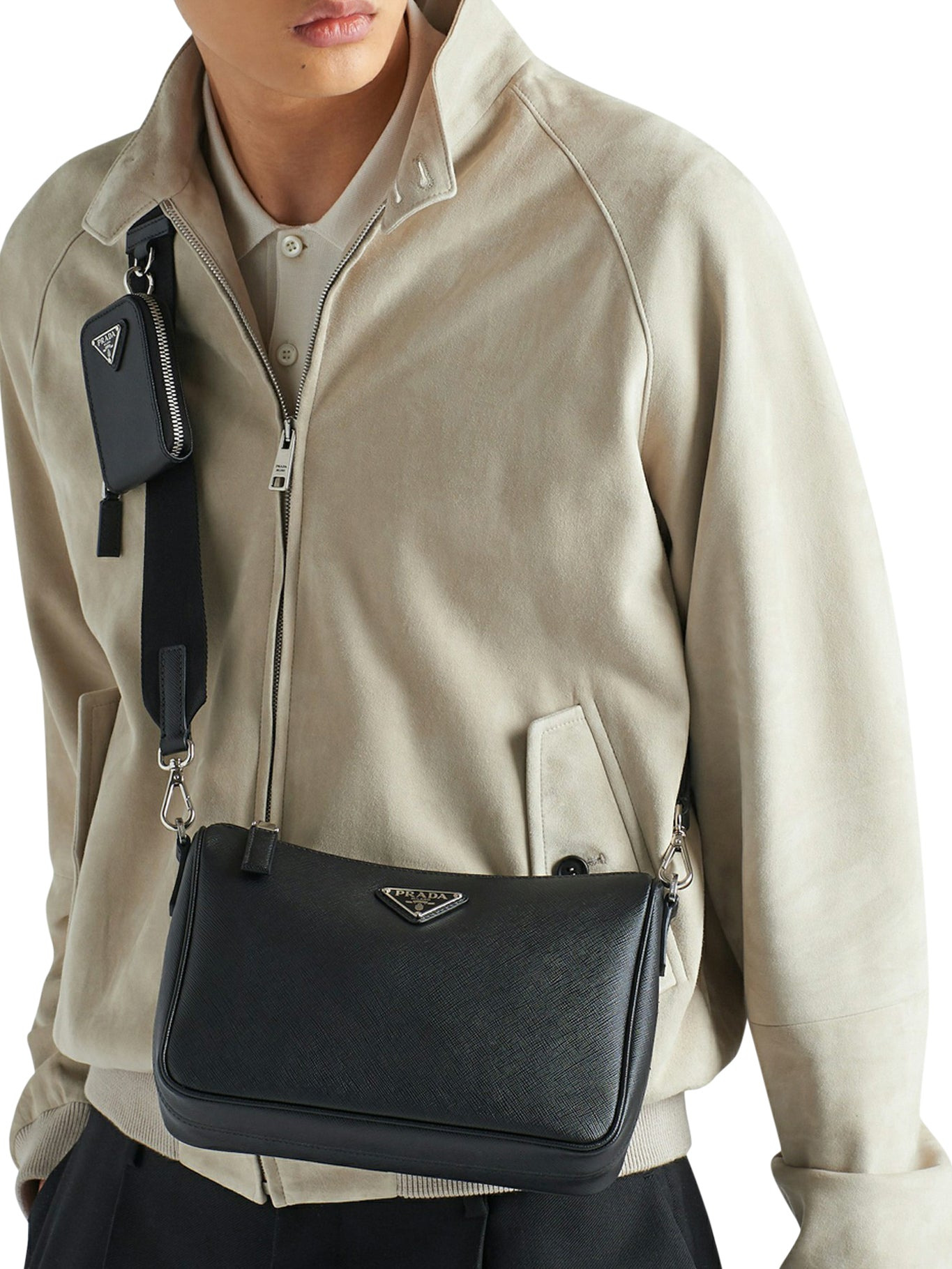 SAFFIANO-LEATHER CROSSBODY BAG - 3
