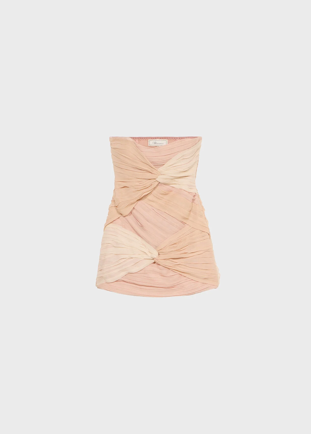 BUSTIER DRESS IN GEORGETTE WITH DÉGRADÉ TWIST - 1