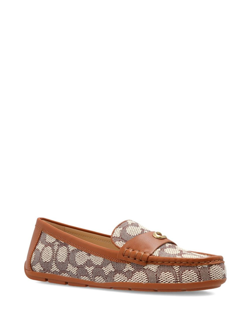 COACH logo-jacquard loafers outlook