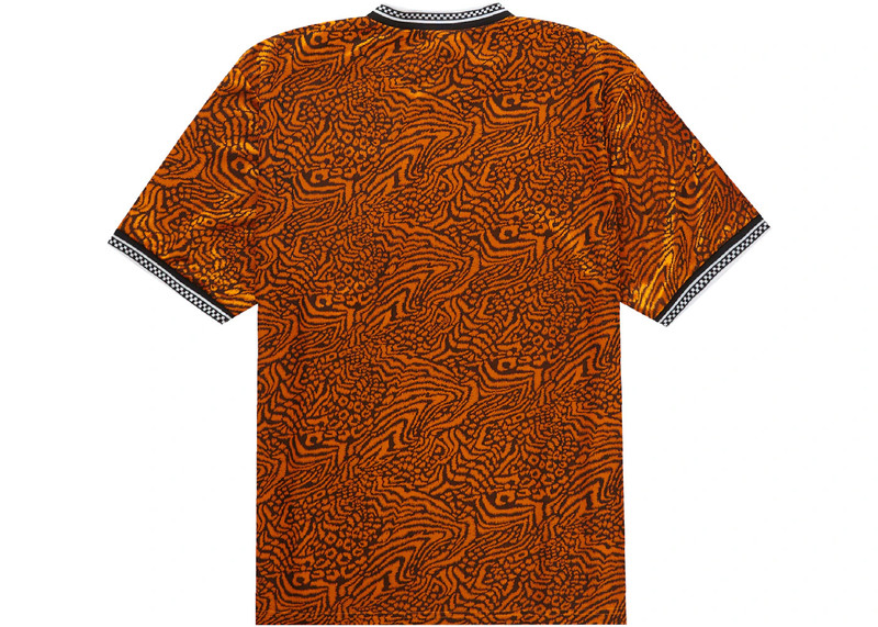 Supreme Supreme Umbro Jacquard Animal Print Soccer Jersey Orange outlook