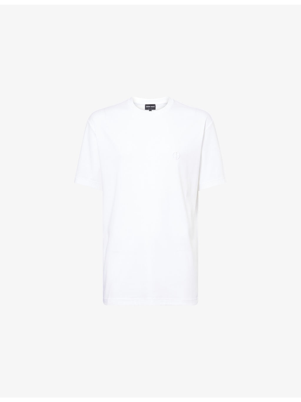 Embroidered-Logo Crewneck Cotton T-Shirt - 1
