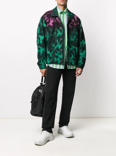 MSGM printed denim jacket outlook