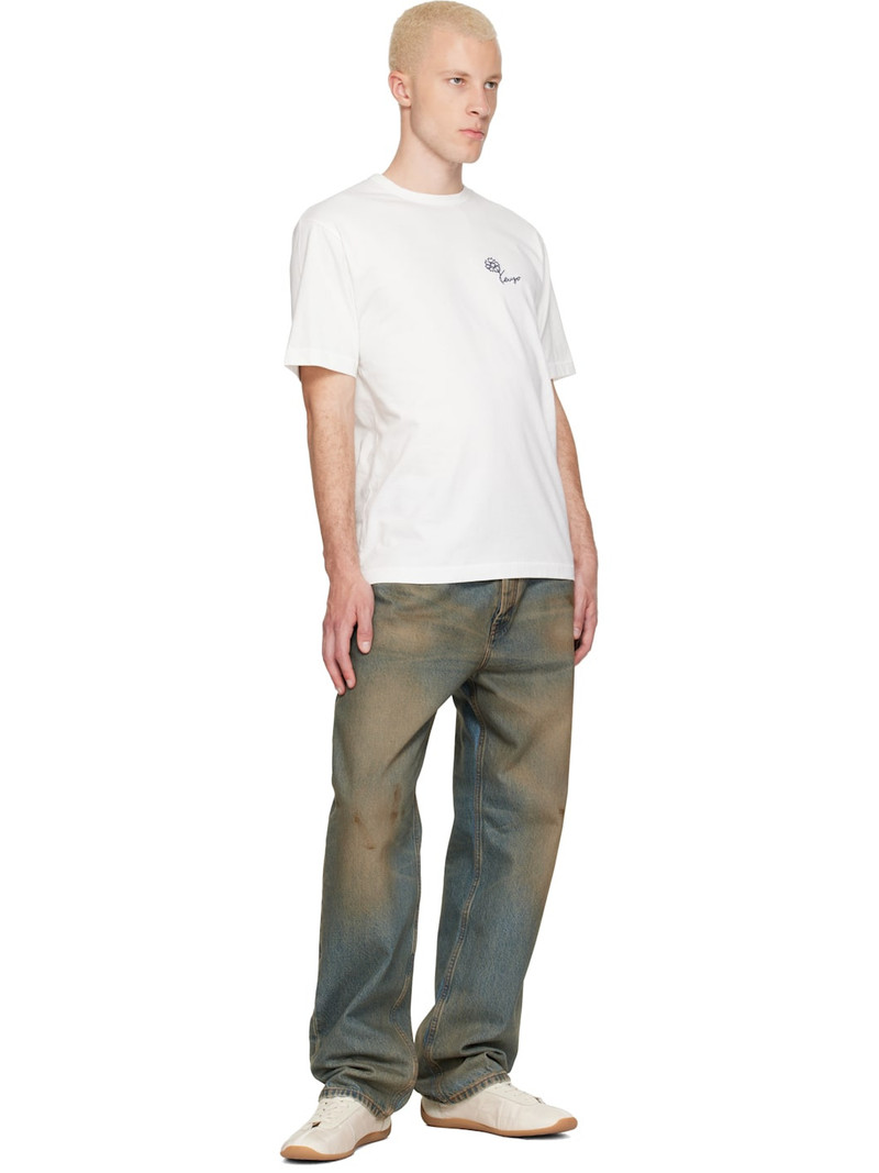 KENZO White Kenzo Paris 'KENZO Tulip' Embroidered T-shirt outlook