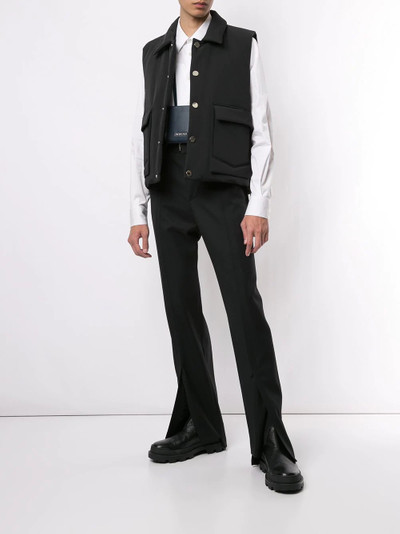 Wooyoungmi point collar gilet  outlook