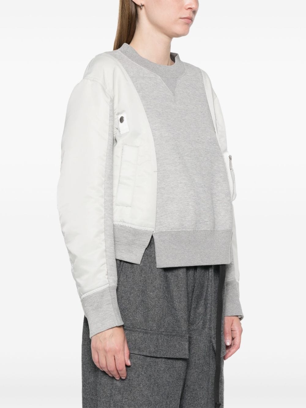 panelled sweatshirt - 3