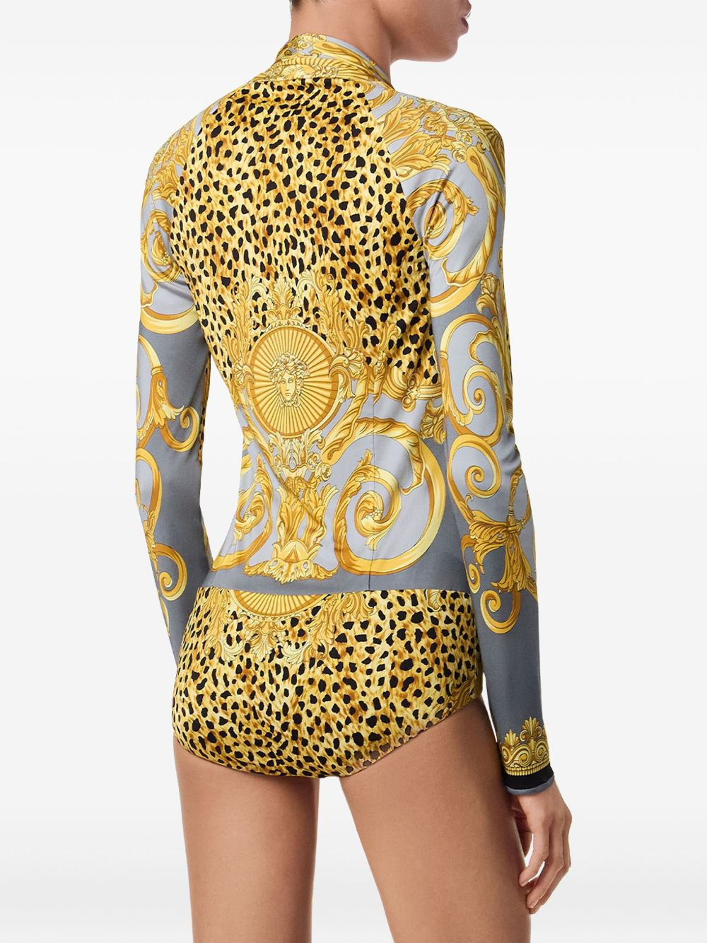 graphic-print bodysuit - 4