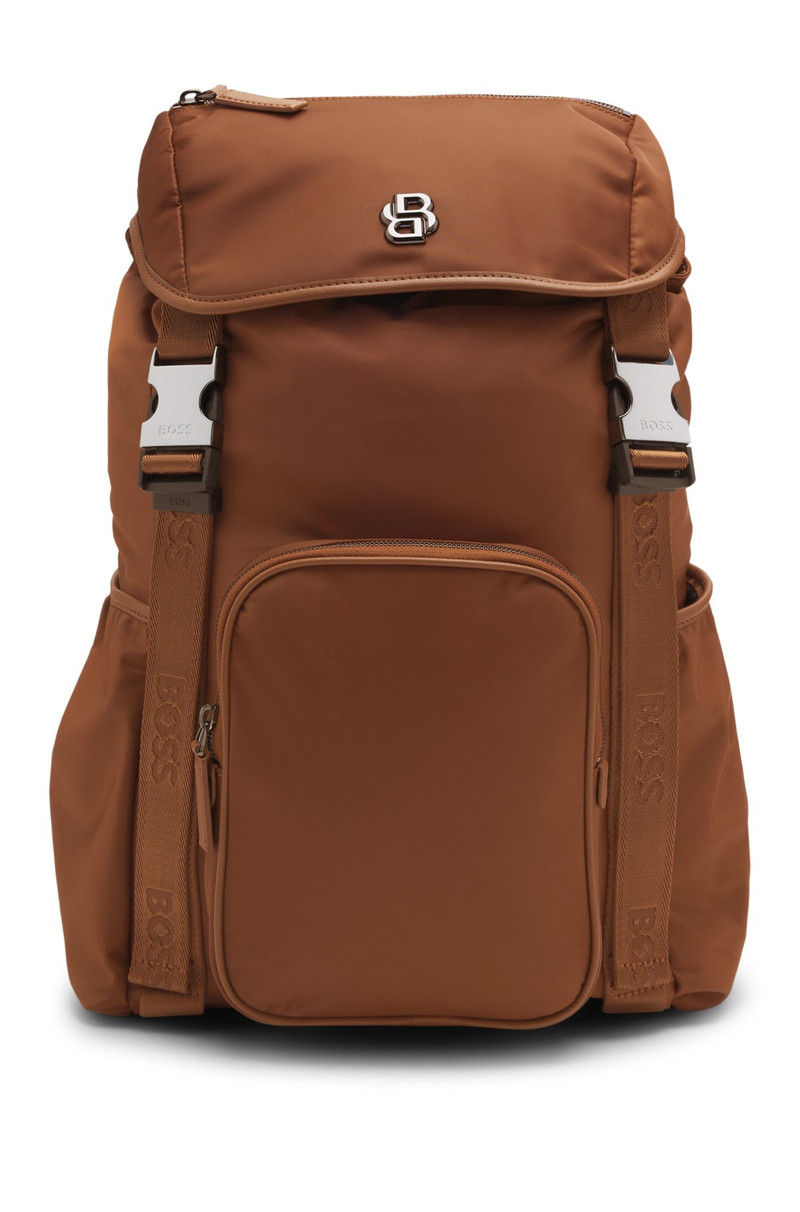 BOSS SELECTED BY SHOHEI OHTANI MULTI-POCKET BACKPACK WITH DOUBLE B MONOGRAM TRIM 2