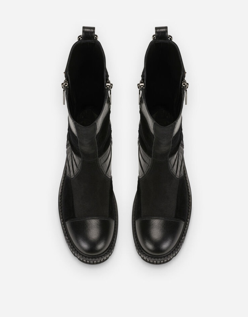 Mixed-materials boots with extra-light sole 4