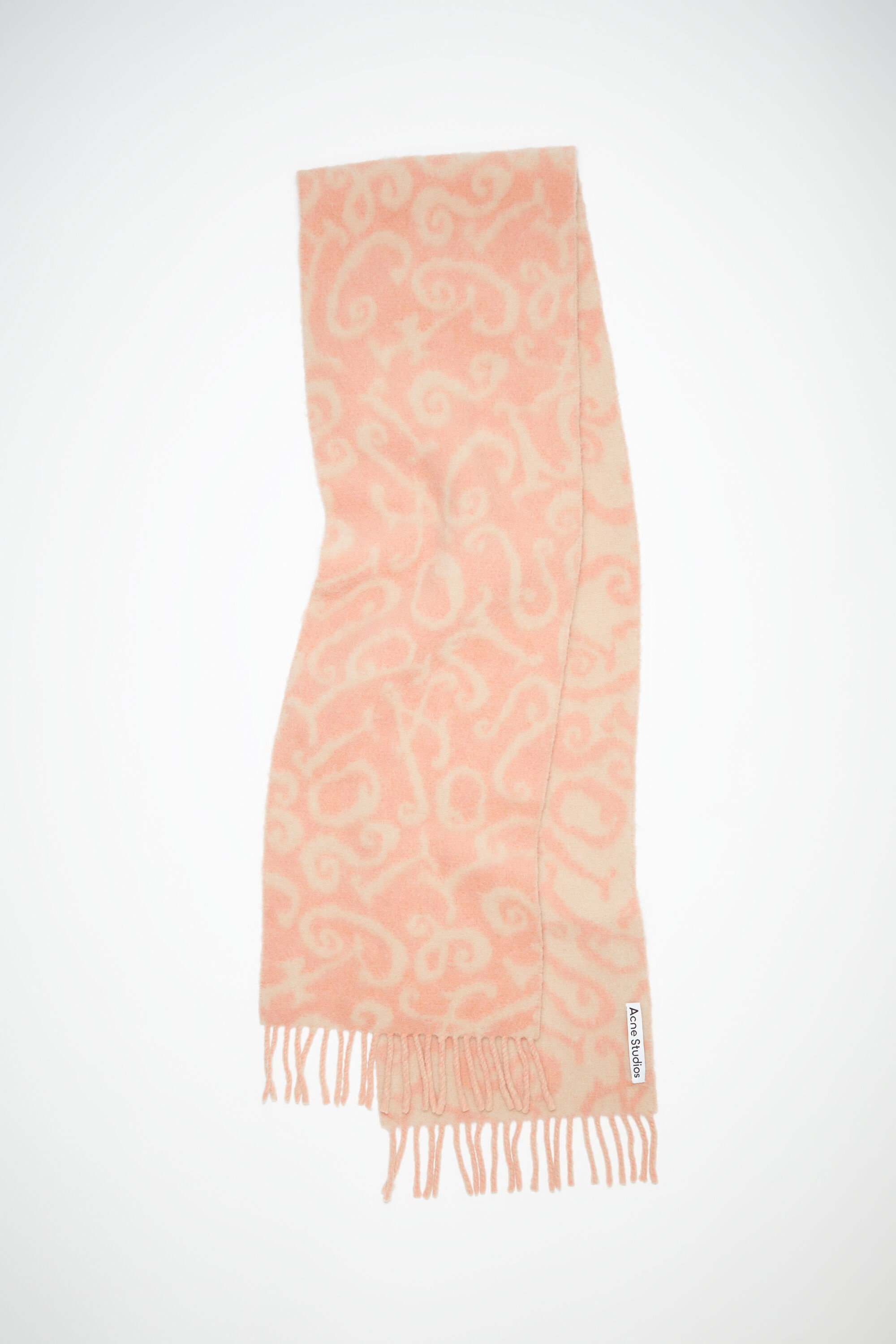 Monogram jacquard scarf - Pink/light pink - 1